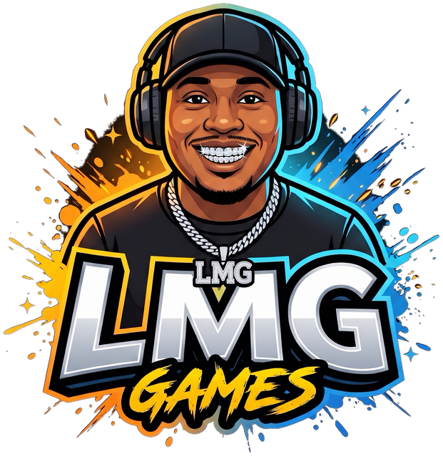 LMG's mascot: LMG in headphones with diamond grills